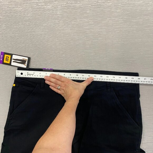 Caterpillar CAT Carpenter Work Pants Mens 40 x 34 Black Tool Pockets Double Knee - Picture 12 of 15